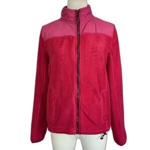 Prince & Fox Full Zip Fleece Jacket Pink Women's Size S